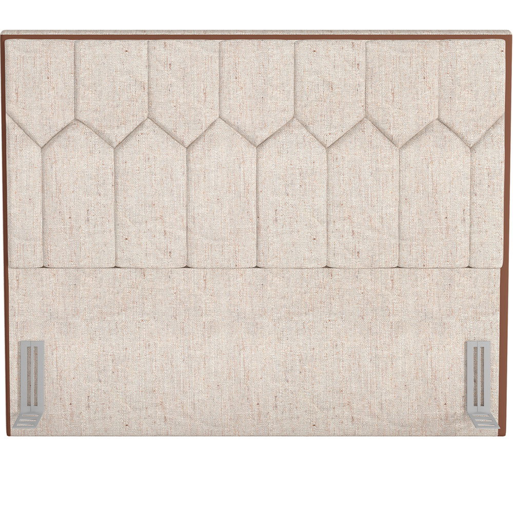 Cabeceira Cama Box Casal Queen 160 cm P05 Londres Linho Bege Claro - Lyam Decor
