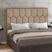Cabeceira Cama Box Casal Queen 160 cm P05 Londres Veludo Bege - Lyam Decor