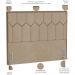 Cabeceira Cama Box Casal Queen 160 cm P05 Londres Veludo Bege - Lyam Decor