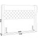 Cabeceira Cama Box Casal Queen 160 cm P05 Madrid Linho Bege Claro - Lyam Decor