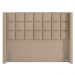 Cabeceira Cama Box Casal Queen 160 cm P05 Paris Veludo Bege - Lyam Decor