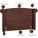 Cabeceira Cama Box Casal Queen 160 cm P05 Sofia Corino Marrom - Lyam Decor