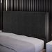 Cabeceira Cama Box Casal Queen Com Tachas 160 Cm Vicenza L02 Linho Chumbo - Lyam Decor