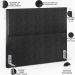 Cabeceira Cama Box Casal Queen Com Tachas 160 Cm Vicenza L02 Linho Chumbo - Lyam Decor