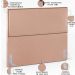 Cabeceira Cama Box Casal Queen Com Tachas 160 cm Vicenza L02 Linho Rosê - Lyam Decor