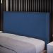 Cabeceira Cama Box Casal Queen Com Tachas 160 cm Vicenza L02 Suede Azul Marinho - Lyam Decor