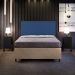 Cabeceira Cama Box Casal Queen Com Tachas 160 cm Vicenza L02 Suede Azul Marinho - Lyam Decor