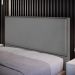 Cabeceira Cama Box Casal Queen Com Tachas 160 cm Vicenza L02 Suede Cinza - Lyam Decor