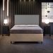 Cabeceira Cama Box Casal Queen Com Tachas 160 cm Vicenza L02 Suede Cinza - Lyam Decor