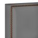 Cabeceira Cama Box Casal Queen Com Tachas 160 cm Vicenza L02 Suede Cinza - Lyam Decor