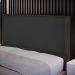 Cabeceira Cama Box Casal Queen Com Tachas 160 cm Vicenza L02 Suede Preto - Lyam Decor