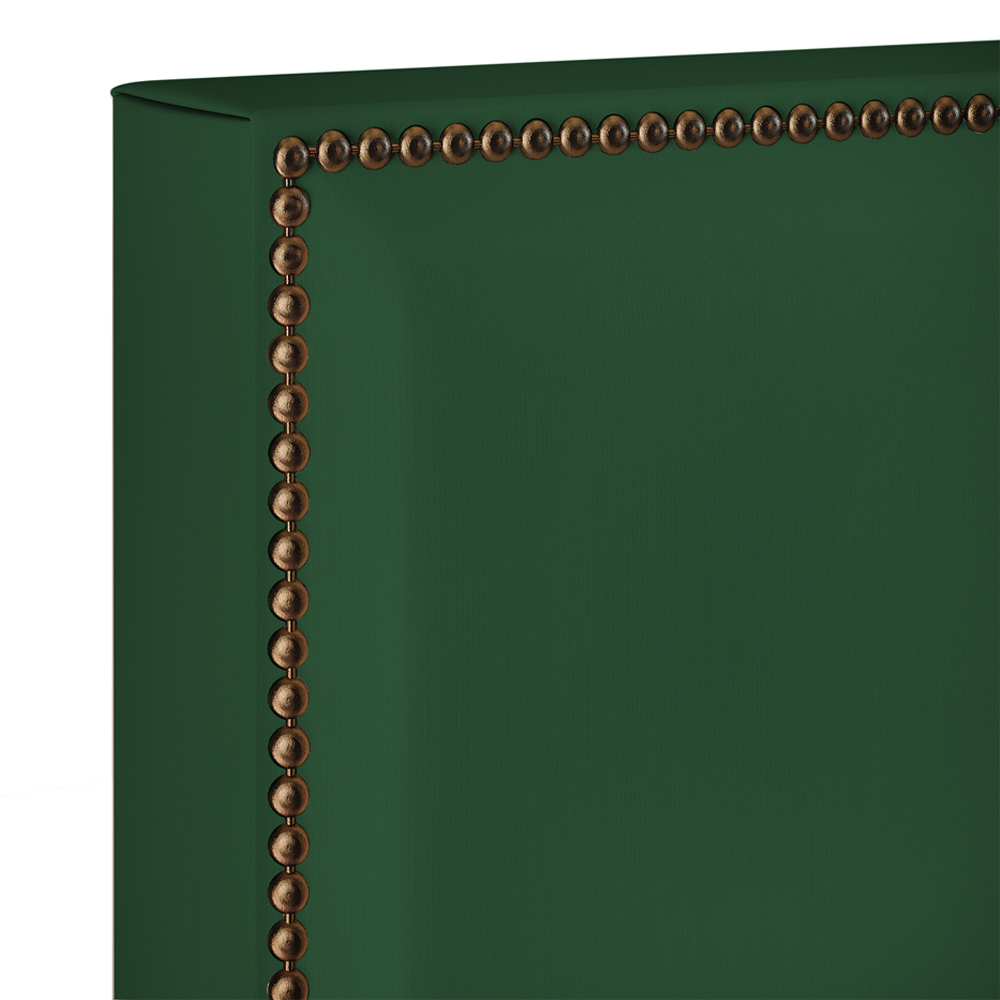 Cabeceira Cama Box Casal Queen Com Tachas 160 cm Vicenza L02 Suede Verde Musgo - Lyam Decor