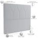 Cabeceira Cama Box Casal Quenn 160 cm Aurora W01 Bouclê Cinza - Lyam Decor