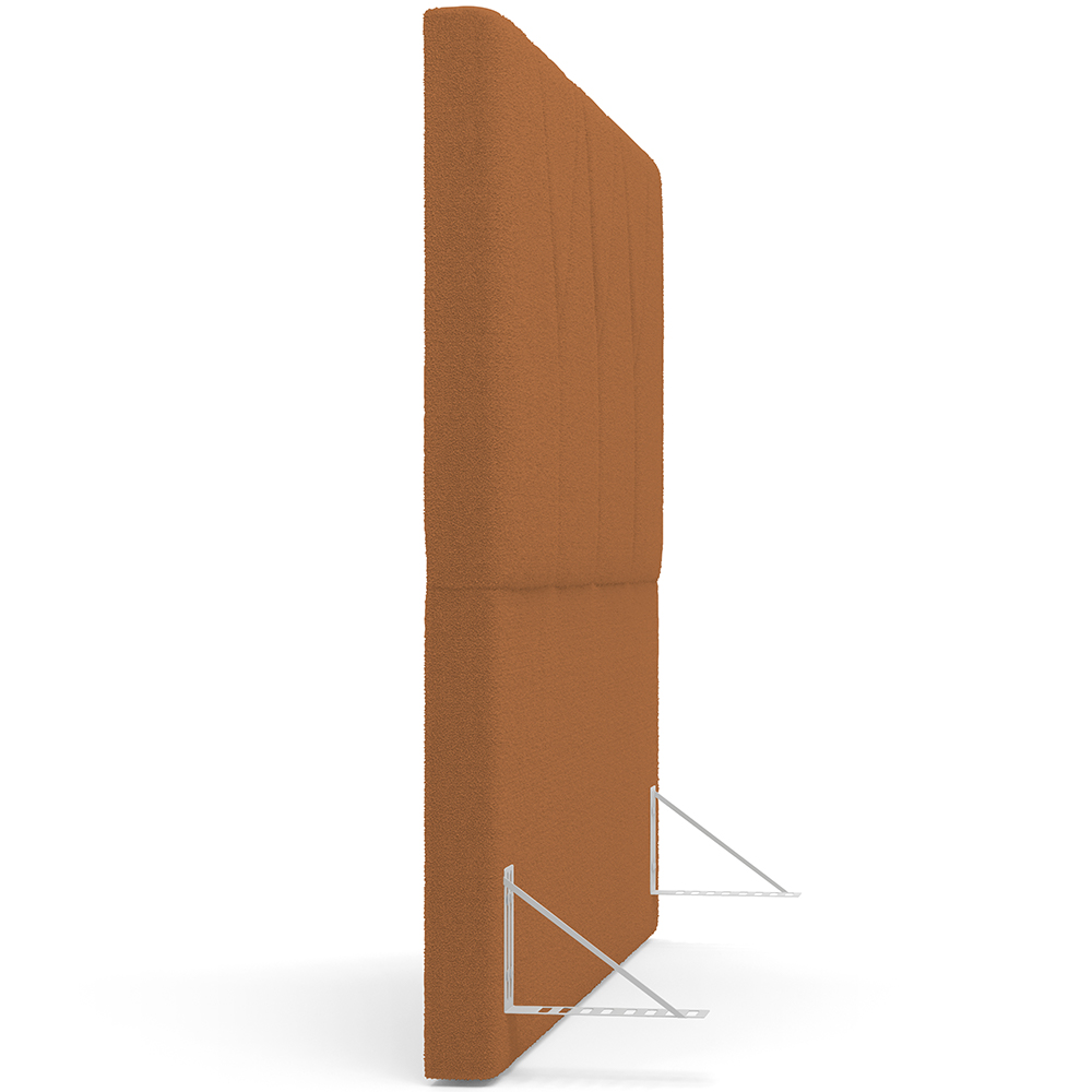 Cabeceira Cama Box Casal Quenn 160 cm Aurora W01 Bouclê Terracota - Lyam Decor
