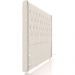 Cabeceira Cama Box King 195cm Estofada Frizza P05 Linho Creme - Lyam Decor
