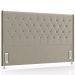 Cabeceira Cama Box King 195cm Estofada Frizza P05 Veludo Bege - Lyam Decor