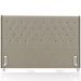 Cabeceira Cama Box King 195cm Estofada Frizza P05 Veludo Bege - Lyam Decor