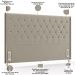 Cabeceira Cama Box King 195cm Estofada Frizza P05 Veludo Bege - Lyam Decor