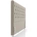 Cabeceira Cama Box King 195cm Estofada Frizza P05 Veludo Bege - Lyam Decor