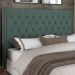 Cabeceira Cama Box King 195cm Estofada Frizza P05 Veludo Verde Musgo - Lyam Decor
