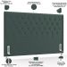 Cabeceira Cama Box King 195cm Estofada Frizza P05 Veludo Verde Musgo - Lyam Decor