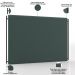 Cabeceira Cama Box King 195cm Estofada Goya P05 Veludo Verde Musgo - Lyam Decor