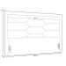 Cabeceira Cama Box King 195cm Estofada Nora P05 Veludo Preto - Lyam Decor