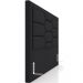 Cabeceira Cama Box King 195cm Estofada Nora P05 Veludo Preto - Lyam Decor