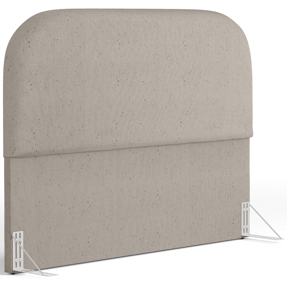 Cabeceira Cama Box King 195cm Orgânica Lanna W01 Linho Bege - Lyam Decor