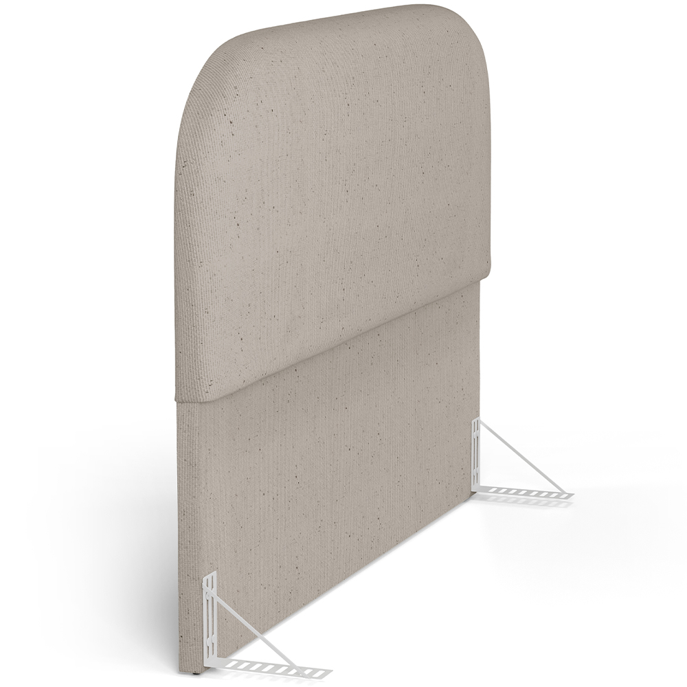 Cabeceira Cama Box King 195cm Orgânica Lanna W01 Linho Bege - Lyam Decor