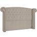 Cabeceira Cama Box King com Tachas 195 cm Sofia P05 Linho Creme - Lyam Decor