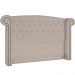 Cabeceira Cama Box King com Tachas 195 cm Sofia P05 Linho Cru - Lyam Decor