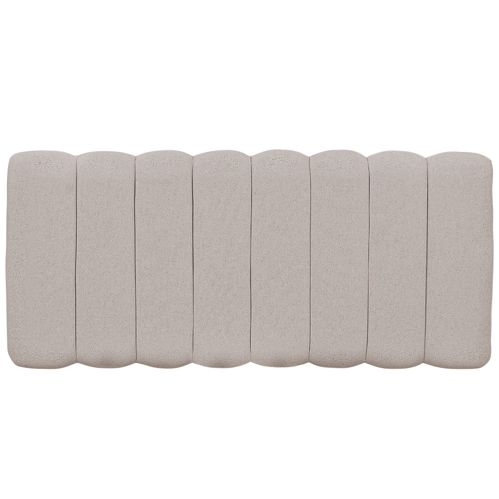 Cabeceira Cama Box Painel Casal 140 cm Dubai W01 Linho Bege - Lyam Decor