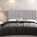 Cabeceira Cama Box Painel Casal 140 cm Dubai W01 Linho Cinza Escuro - Lyam Decor