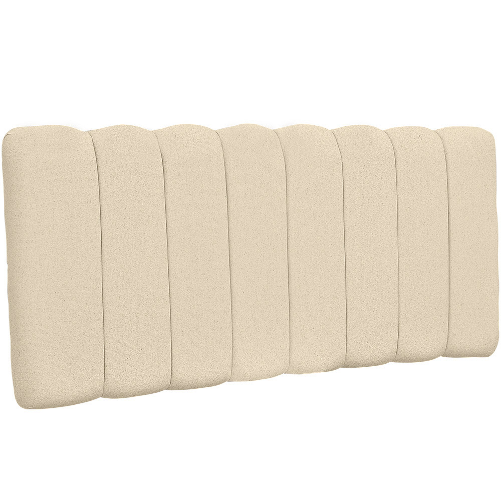 Cabeceira Cama Box Painel Casal 140 cm Dubai W01 Linho Cru - Lyam Decor