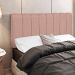 Cabeceira Cama Box Painel Casal 140 cm Dubai W01 Linho Rosê - Lyam Decor