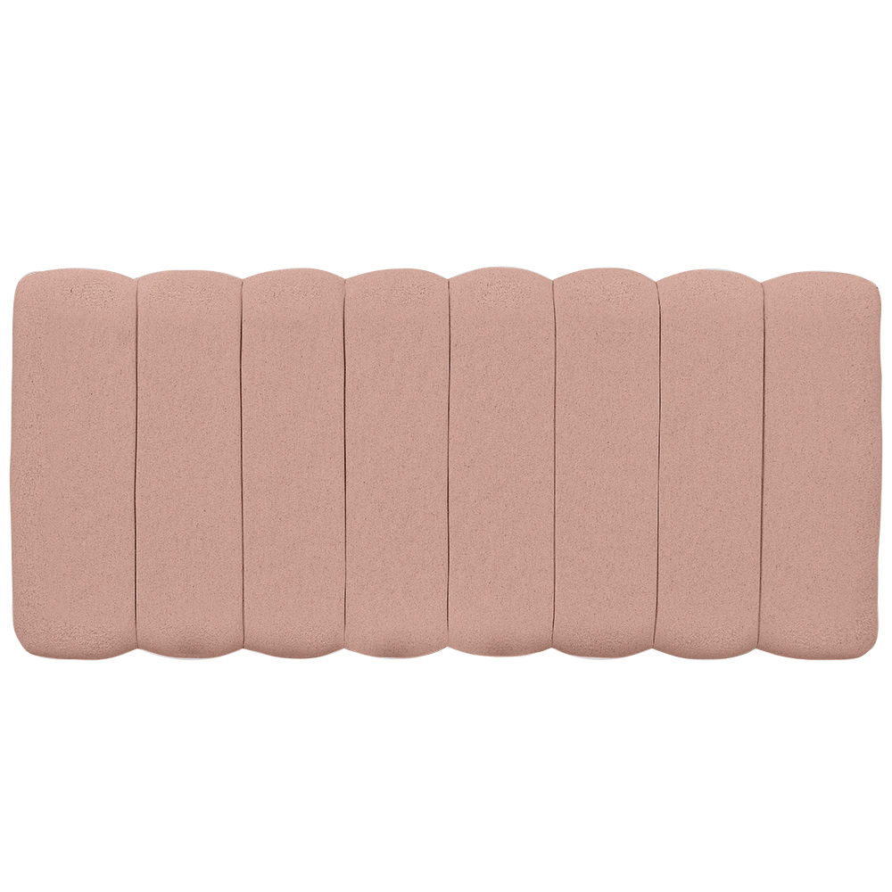 Cabeceira Cama Box Painel Casal 140 cm Dubai W01 Linho Rosê - Lyam Decor