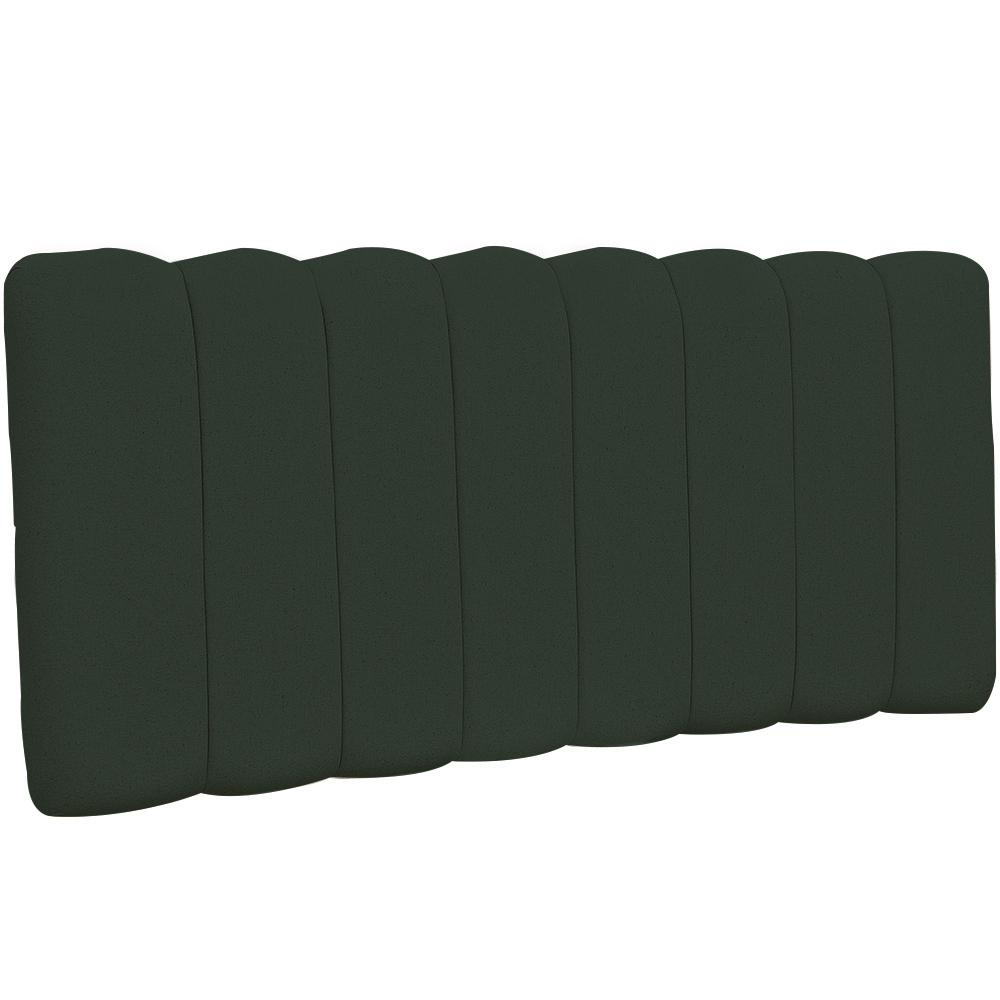 Cabeceira Cama Box Painel Casal 140 cm Dubai W01 Linho Verde Musgo - Lyam Decor