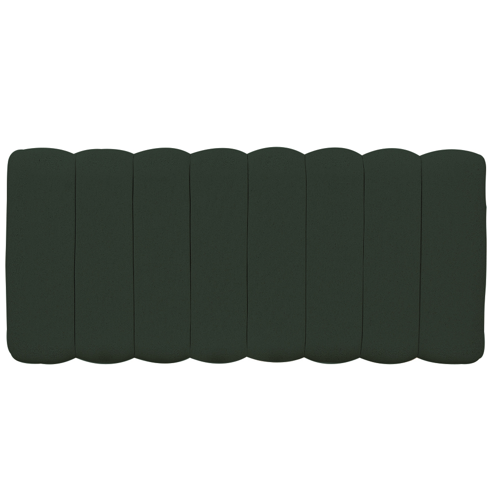Cabeceira Cama Box Painel Casal 140 cm Dubai W01 Linho Verde Musgo - Lyam Decor