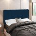 Cabeceira Cama Box Painel Casal 140 cm Dubai W01 Suede Azul Marinho - Lyam Decor