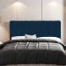 Cabeceira Cama Box Painel Casal 140 cm Dubai W01 Suede Azul Marinho - Lyam Decor