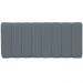 Cabeceira Cama Box Painel Casal 140 cm Dubai W01 Suede Cinza - Lyam Decor