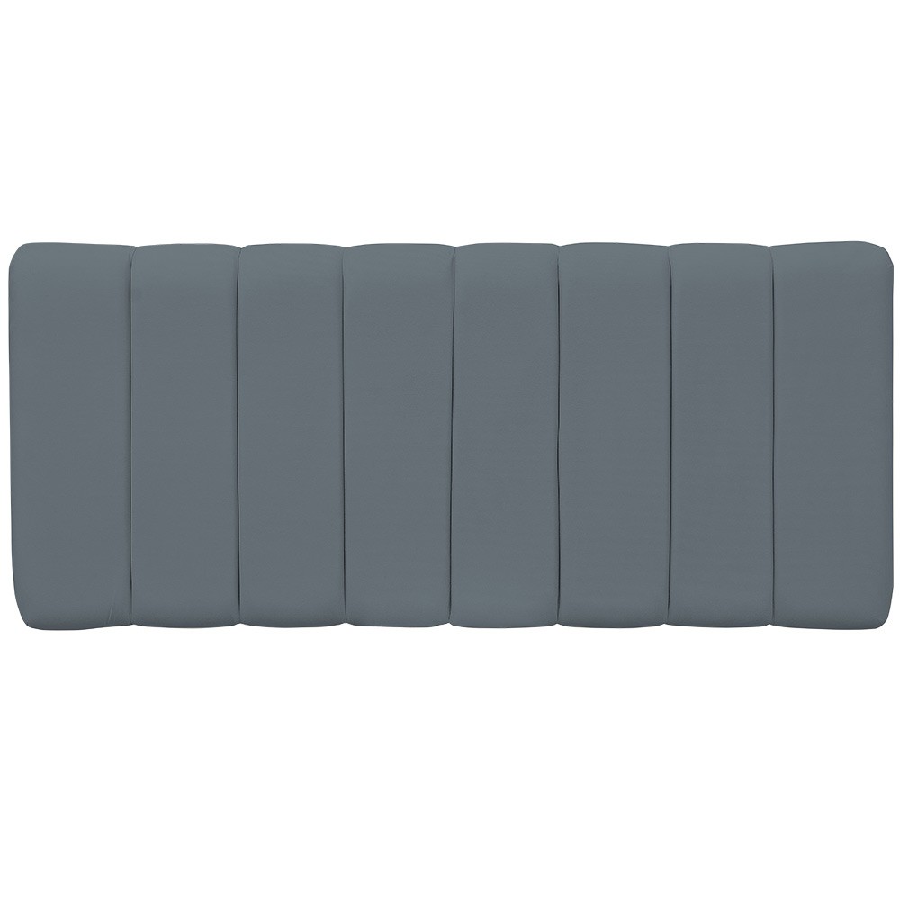 Cabeceira Cama Box Painel Casal 140 cm Dubai W01 Suede Cinza - Lyam Decor