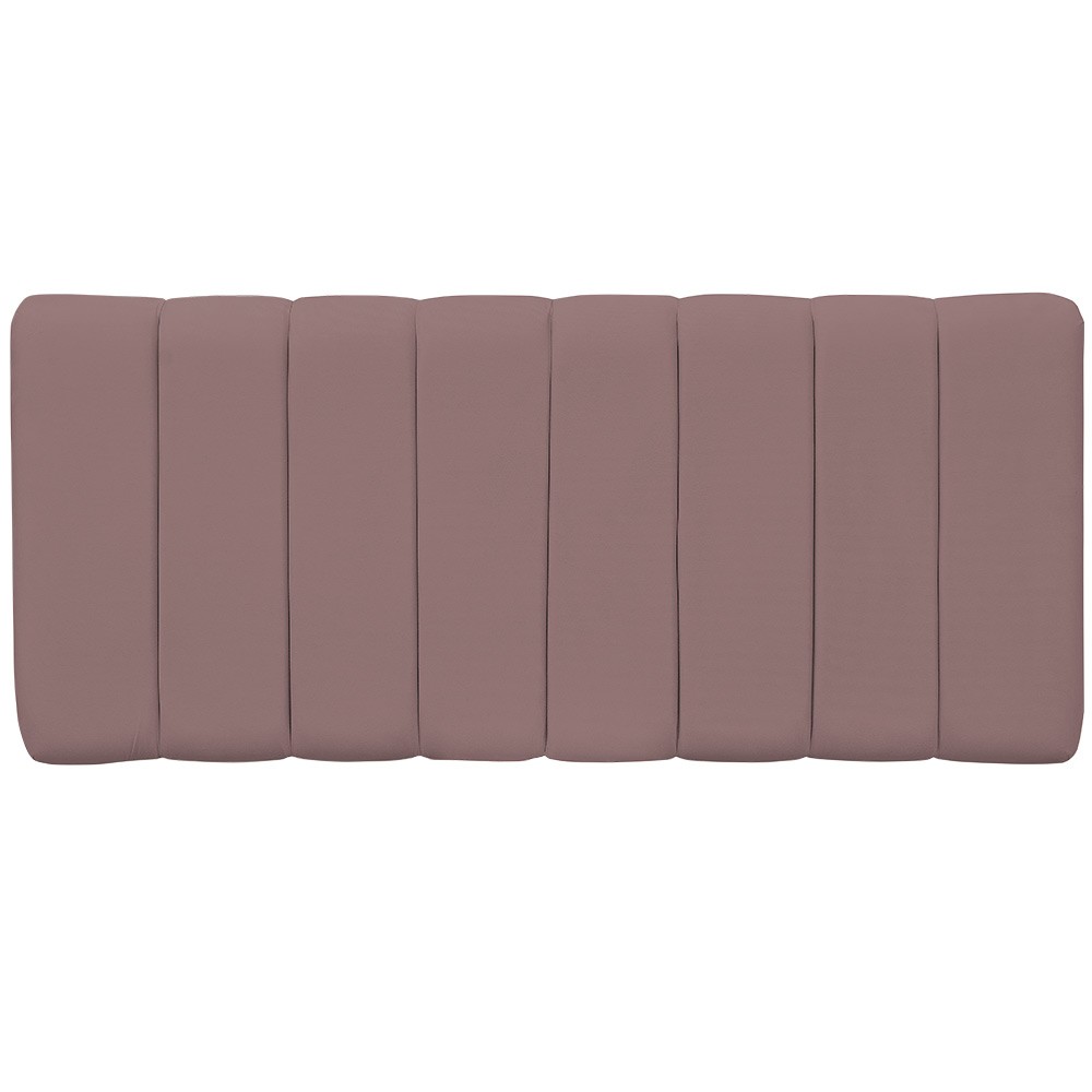 Cabeceira Cama Box Painel Casal 140 cm Dubai W01 Suede Rosê - Lyam Decor