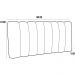 Cabeceira Cama Box Painel Casal 160 cm Dubai W01 Linho Chumbo - Lyam Decor