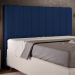 Cabeceira Cama Box Painel Casal Queen 160 cm Dália W01 Suede Azul Marinho - Lyam Decor