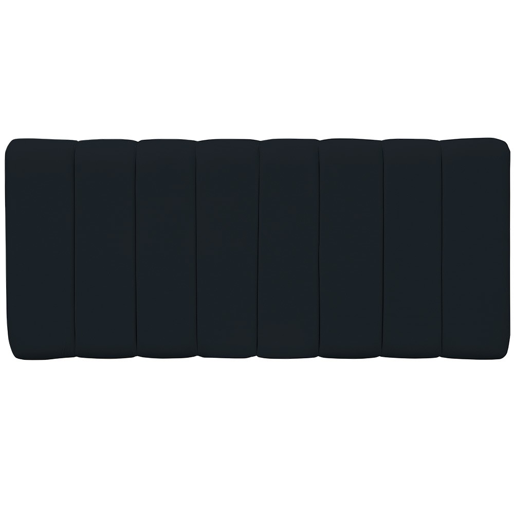 Cabeceira Cama Box Painel Casal Queen 160 cm Dubai W01 Suede Preto - Lyam Decor