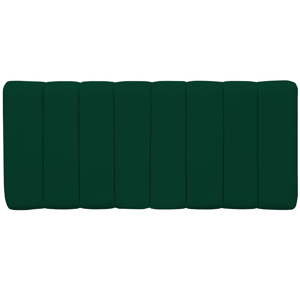 Cabeceira Cama Box Painel Casal Queen 160 cm Dubai W01 Suede Verde Musgo - Lyam Decor