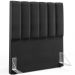 Cabeceira Cama Box Painel Solteiro 100 Cm Dália W01 Facto Preto Metalizado - Lyam Decor