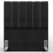 Cabeceira Cama Box Painel Solteiro 100 Cm Dália W01 Facto Preto Metalizado - Lyam Decor